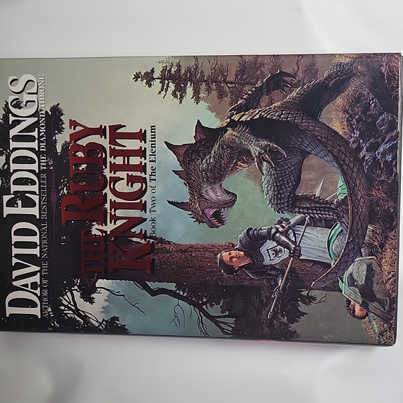 The Ruby Knight Book Two Of The Elenium By David Eddings 1990 Hardcover First Ed - Picture 6 of 8